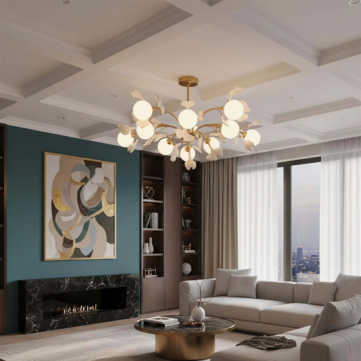 Muse Gingko Leaf Chandelier