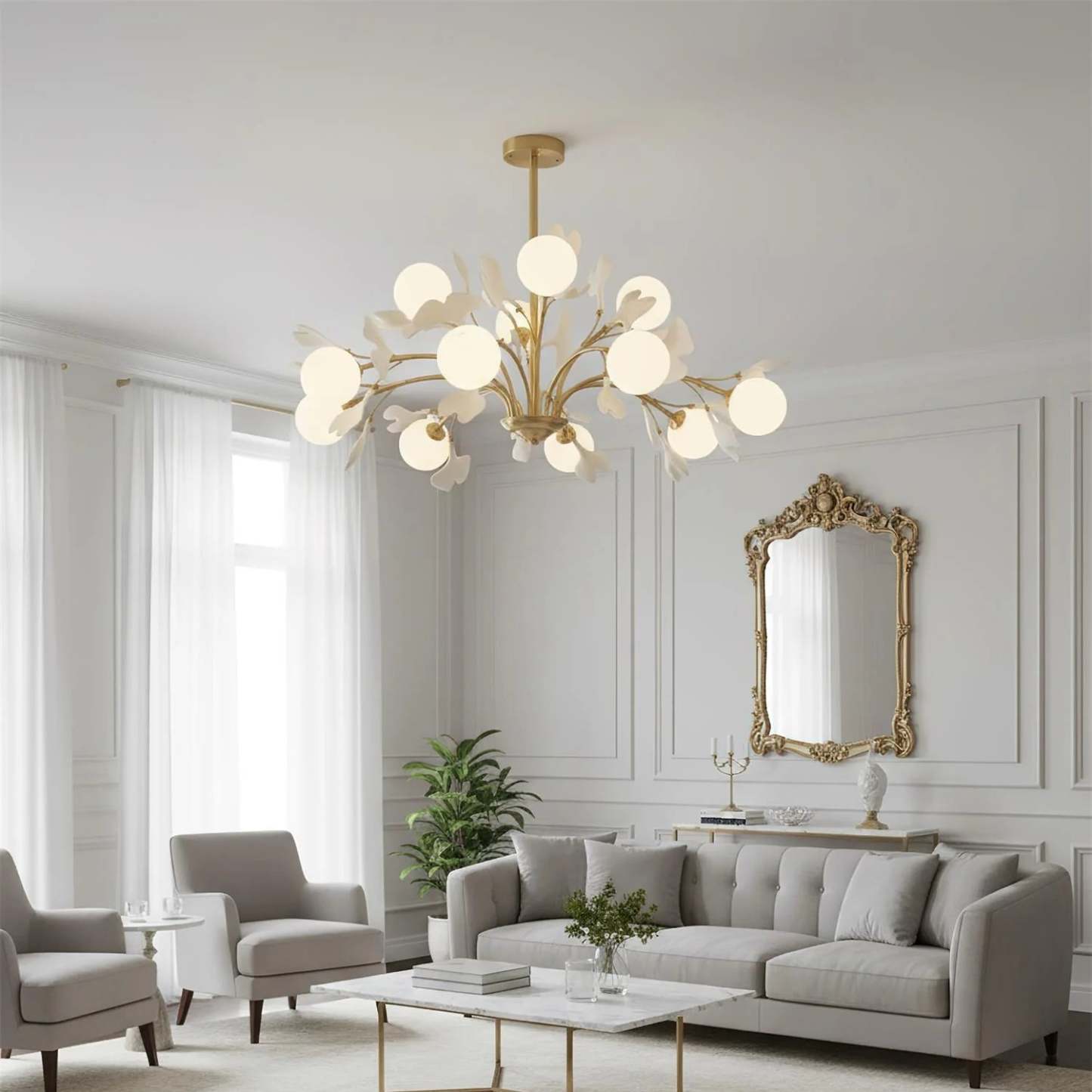 Muse Gingko Leaf Chandelier