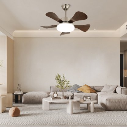Plafonnier Ventilateur Moderne Aveline en Bois - Neutralighting