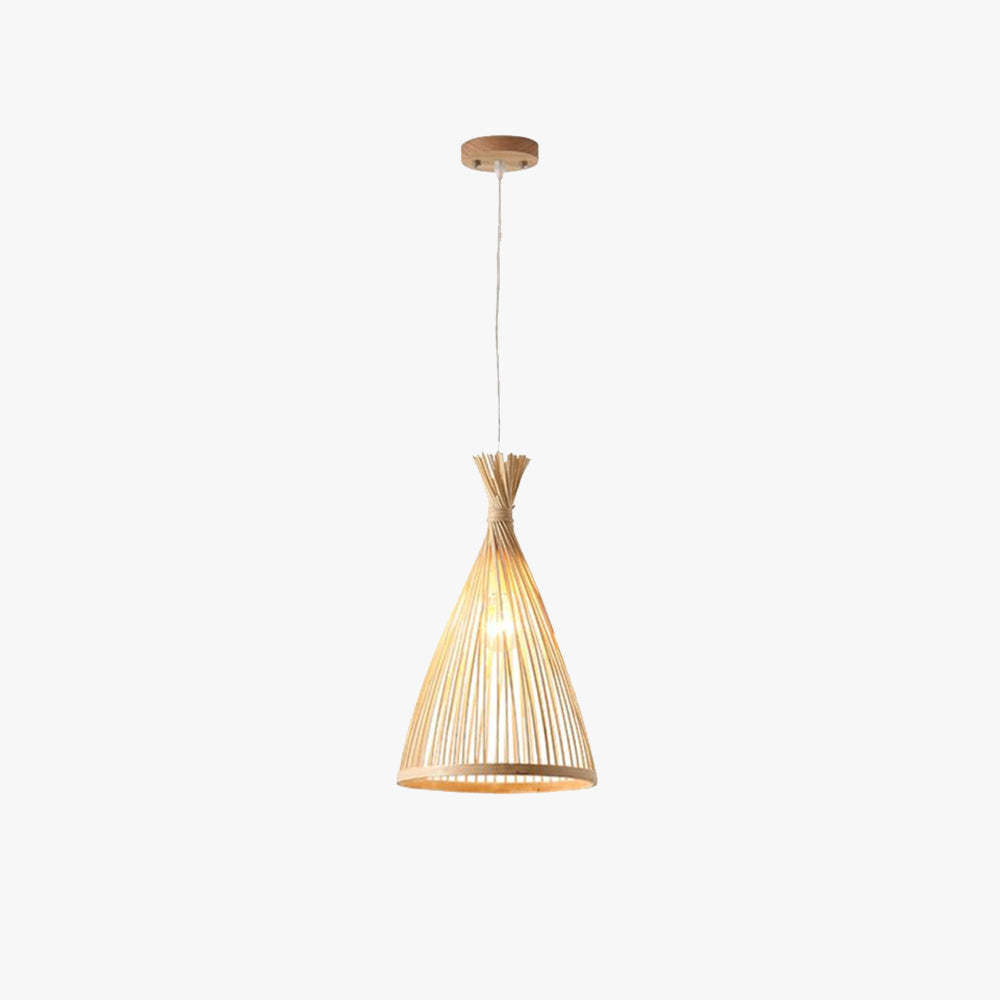 Muto Suspension Cône Vintage, Bambo, Bois, Salon