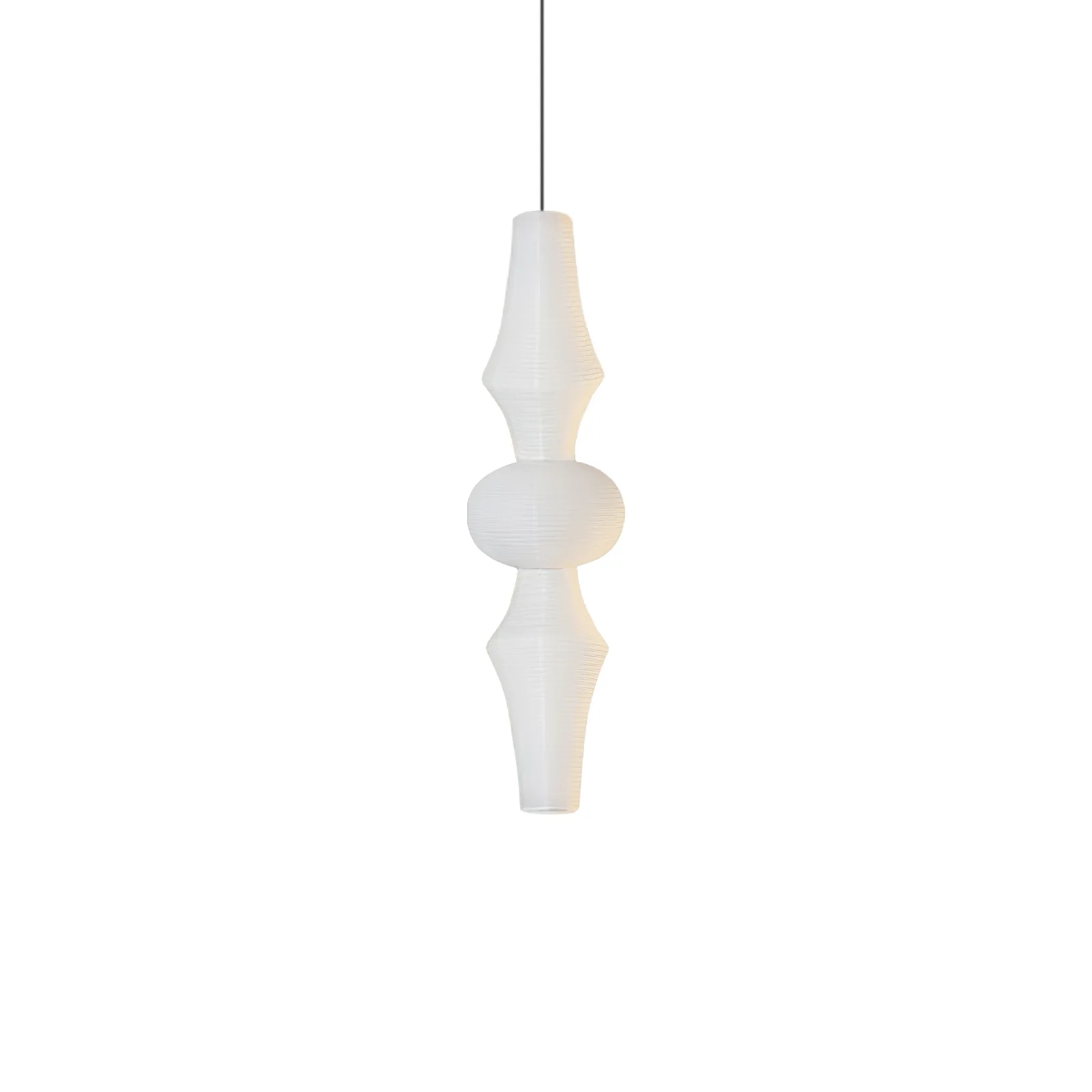 Renée Geometric Style Metal Paper Pendant Light Bedroom Living Room