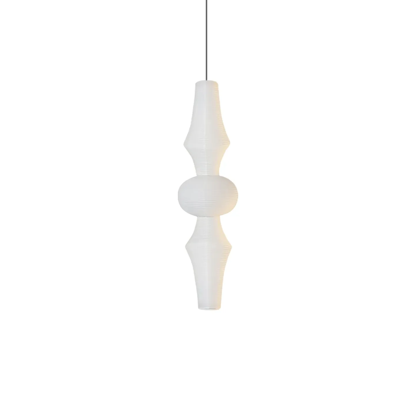 Renée Geometric Style Metal Paper Pendant Light Bedroom Living Room