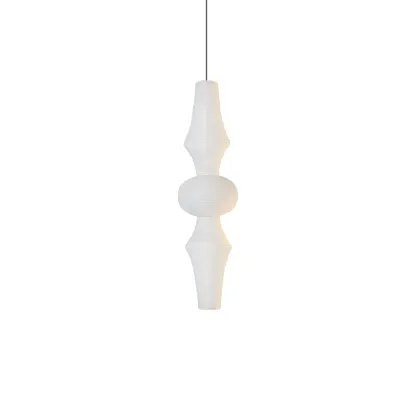 Renée Geometric Style Metal Paper Pendant Light Bedroom Living Room