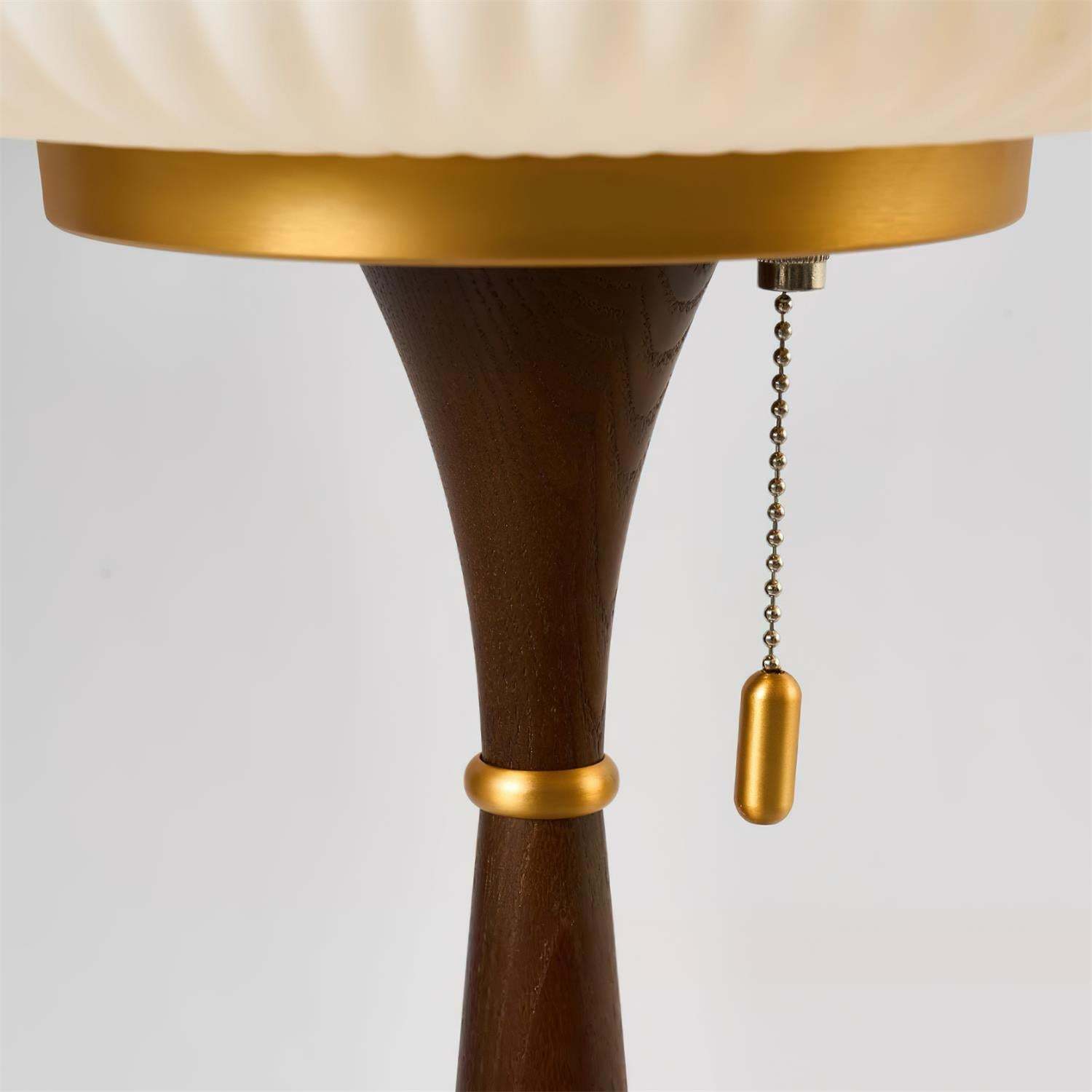 Drift Wood and Glass Table Lamp