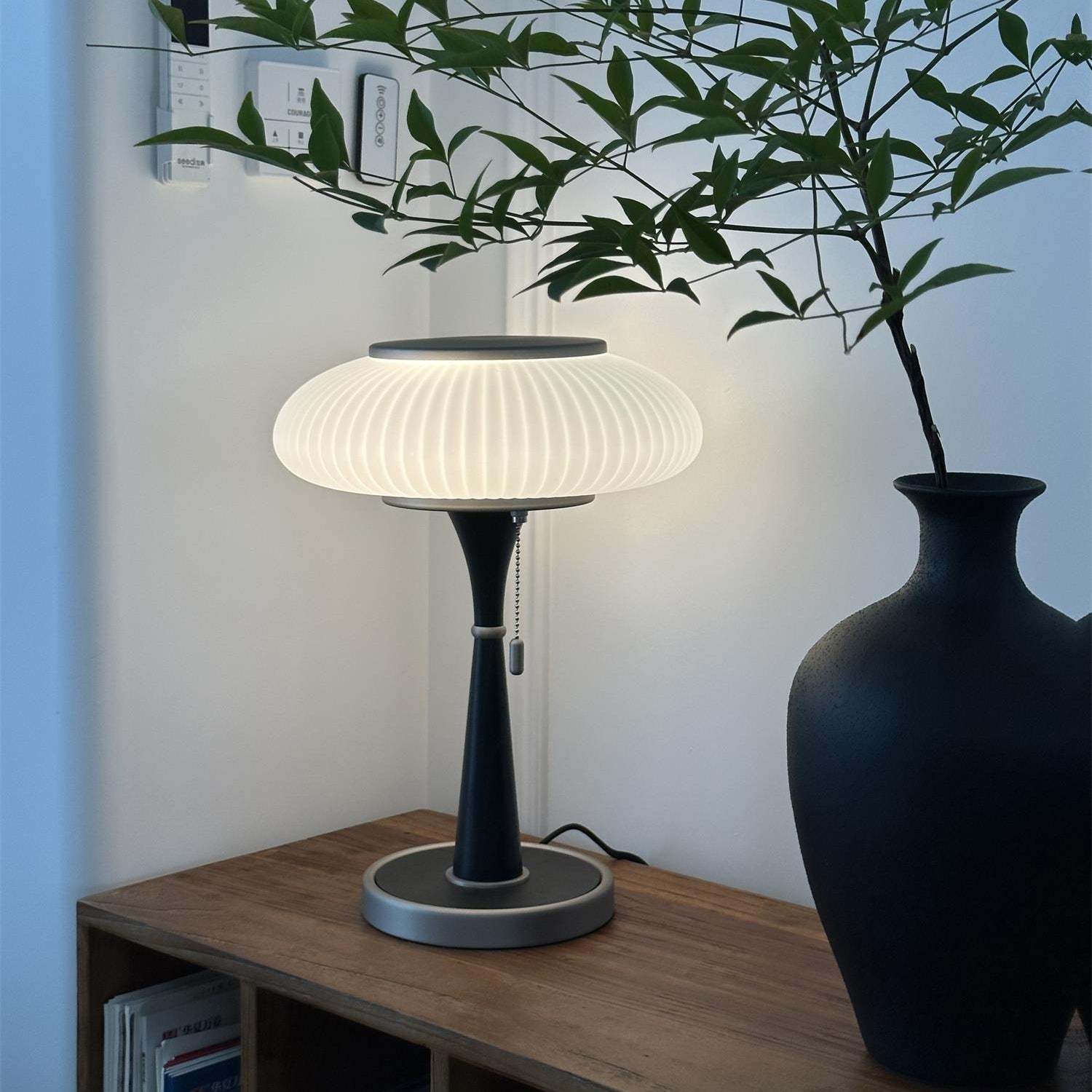 Drift Wood and Glass Table Lamp