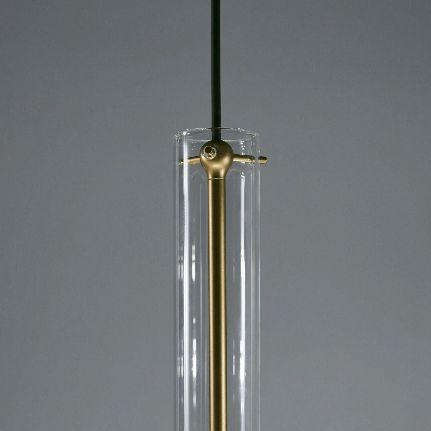 Hailie Minimalism Glass  Metal Pendant Light Bedroom Living Room