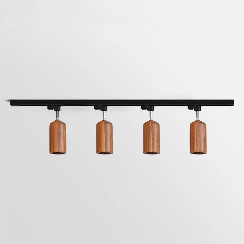Ozawa Modern Wood Track Ceiling Light Living Room Bedroom Hallway