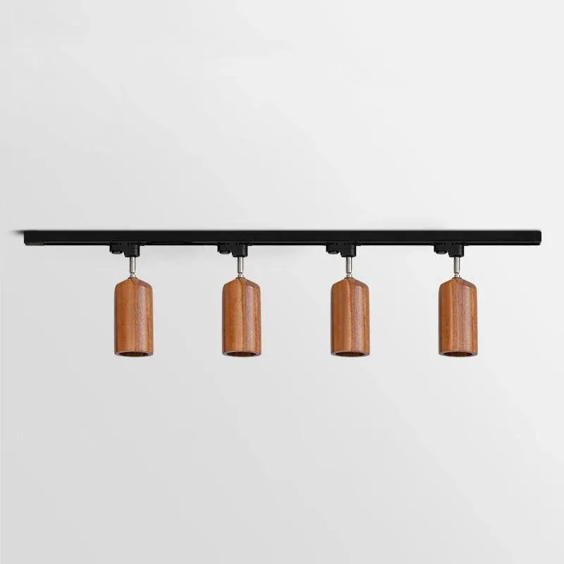 Ozawa Modern Wood Track Ceiling Light Living Room Bedroom Hallway