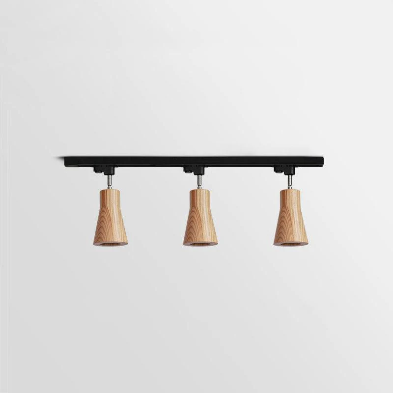Ozawa Modern Wood Track Ceiling Light Living Room Bedroom Hallway