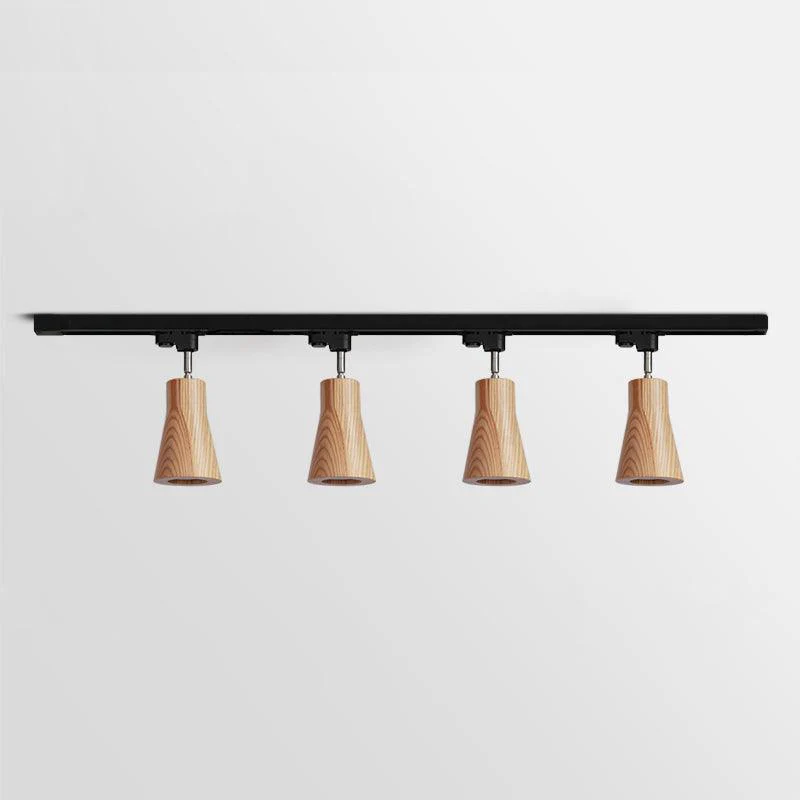 Ozawa Modern Wood Track Ceiling Light Living Room Bedroom Hallway