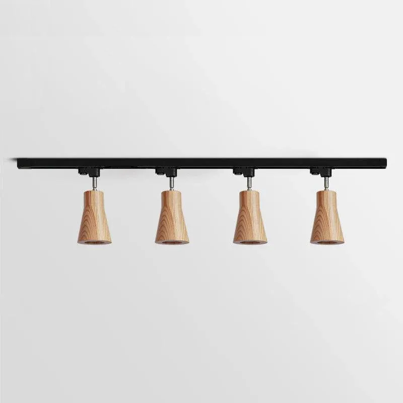 Ozawa Modern Wood Track Ceiling Light Living Room Bedroom Hallway