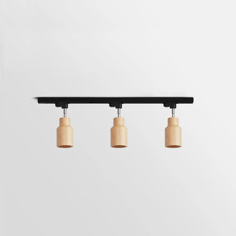 Ozawa Modern Wood Track Ceiling Light Living Room Bedroom Hallway