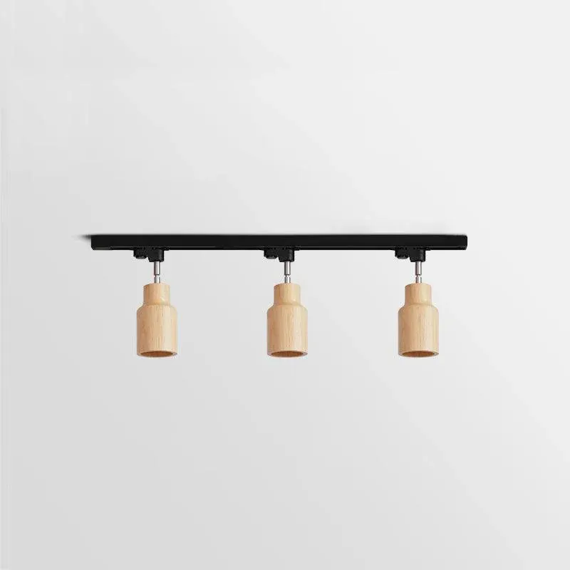 Ozawa Modern Wood Track Ceiling Light Living Room Bedroom Hallway