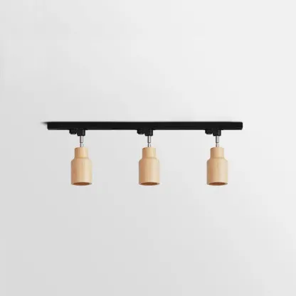 Ozawa Modern Wood Track Ceiling Light Living Room Bedroom Hallway