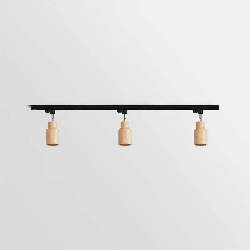 Ozawa Modern Wood Track Ceiling Light Living Room Bedroom Hallway