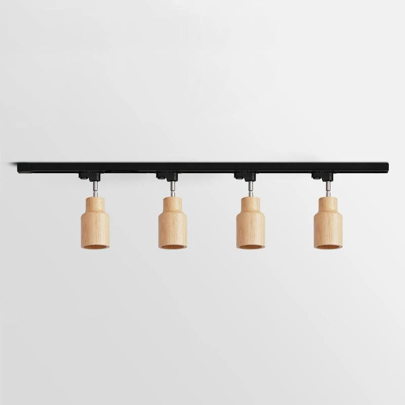 Ozawa Modern Wood Track Ceiling Light Living Room Bedroom Hallway