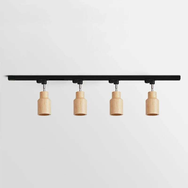 Ozawa Modern Wood Track Ceiling Light Living Room Bedroom Hallway