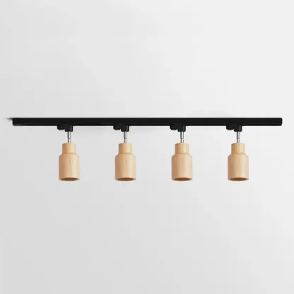 Ozawa Modern Wood Track Ceiling Light Living Room Bedroom Hallway