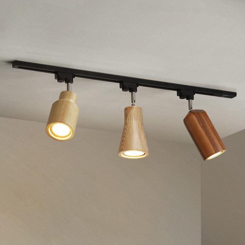 Ozawa Modern Wood Track Ceiling Light Living Room Bedroom Hallway