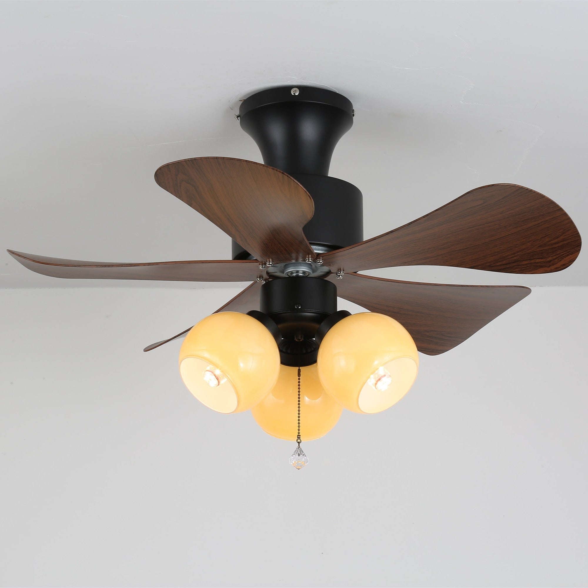 Plafonnier Ventilateur Lunara en Bois Vintage - Neutralighting