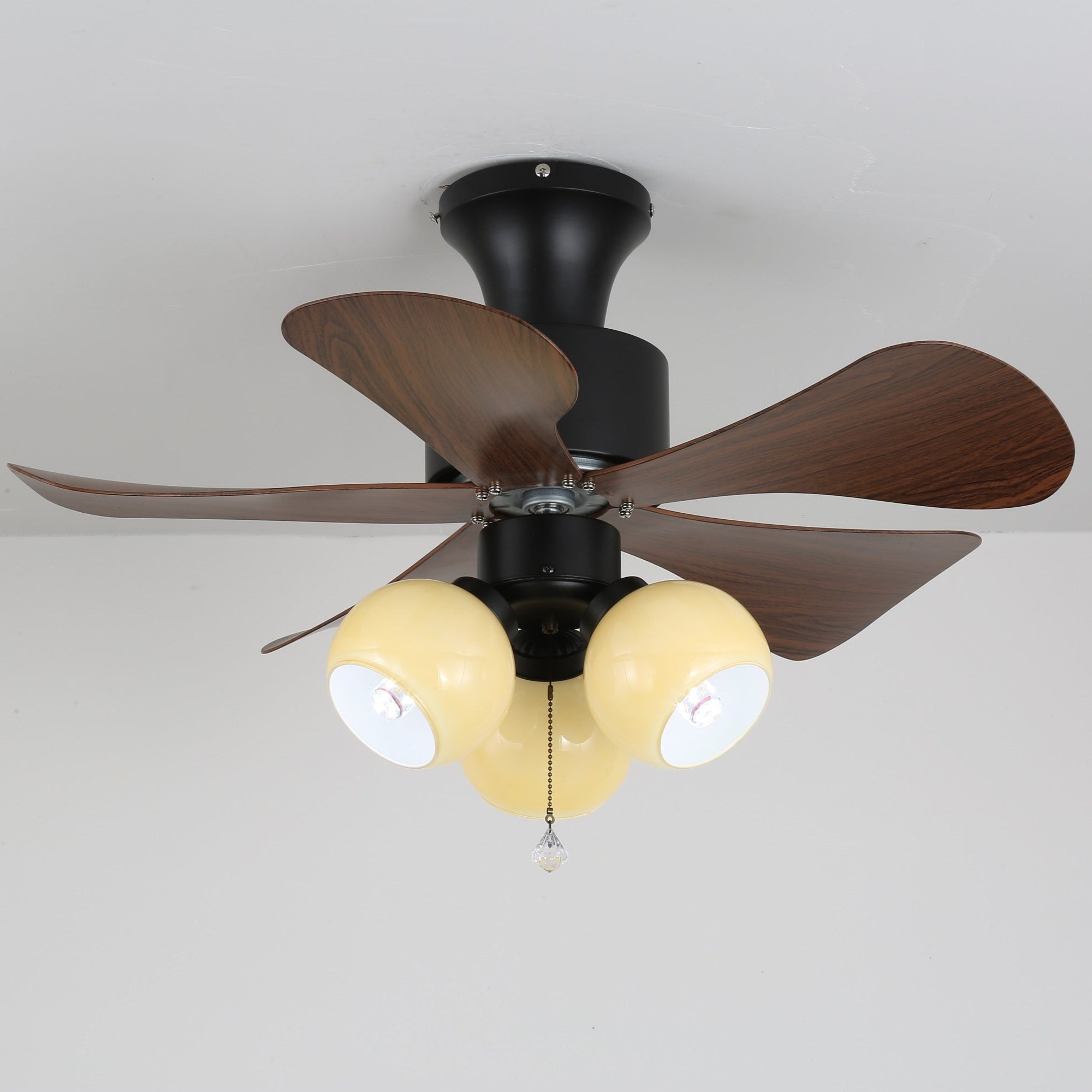 Plafonnier Ventilateur Lunara en Bois Vintage - Neutralighting