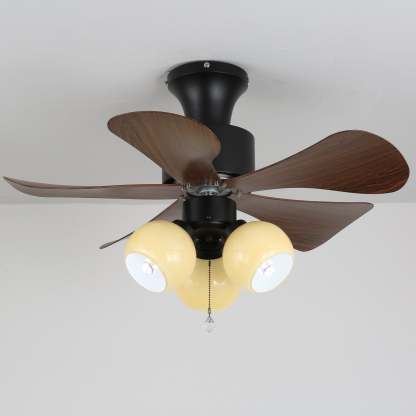 Plafonnier Ventilateur Lunara en Bois Vintage - Neutralighting