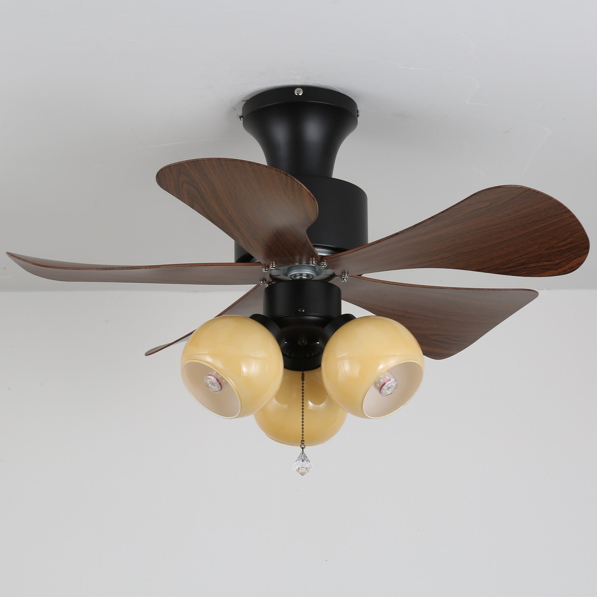Plafonnier Ventilateur Lunara en Bois Vintage - Neutralighting