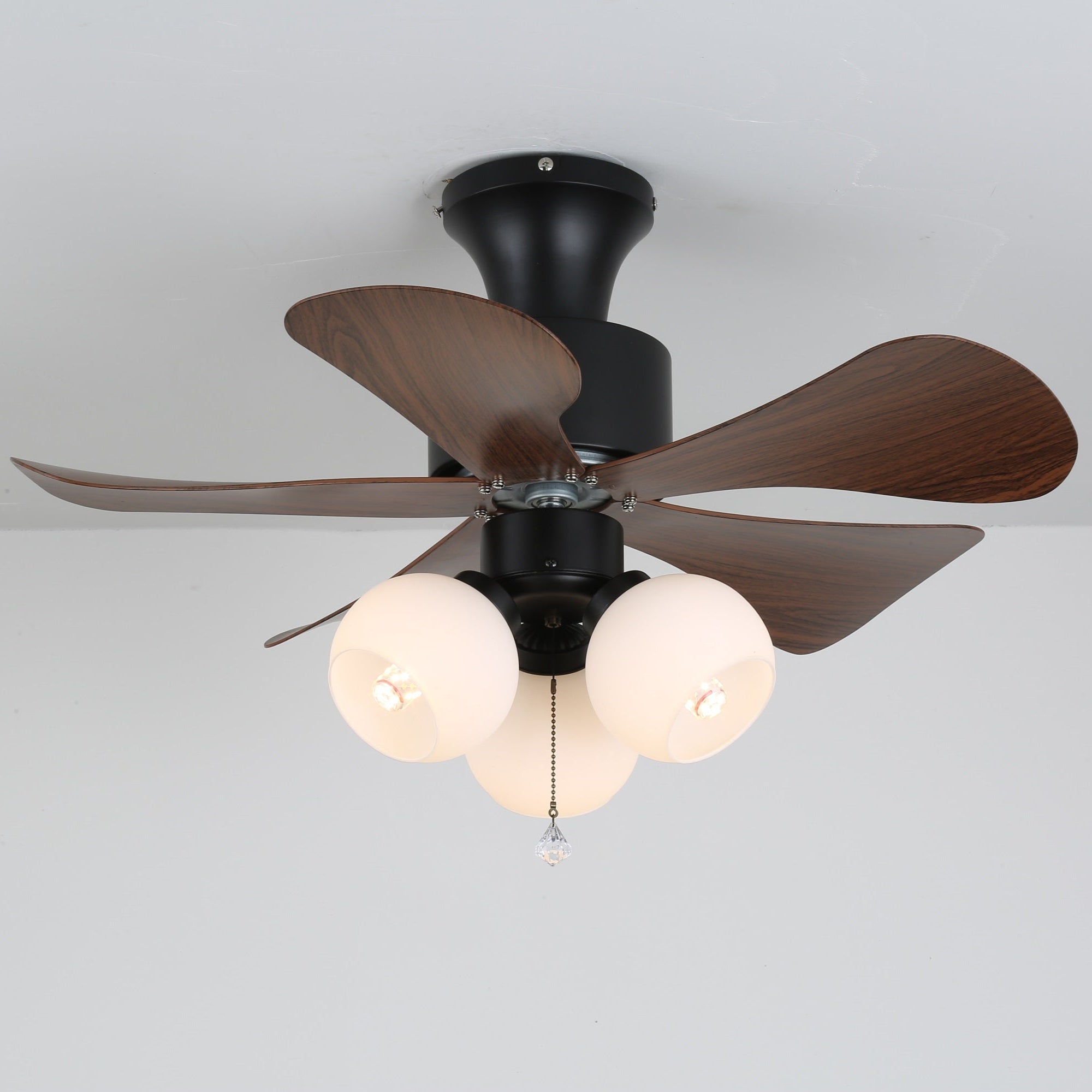 Plafonnier Ventilateur Lunara en Bois Vintage - Neutralighting