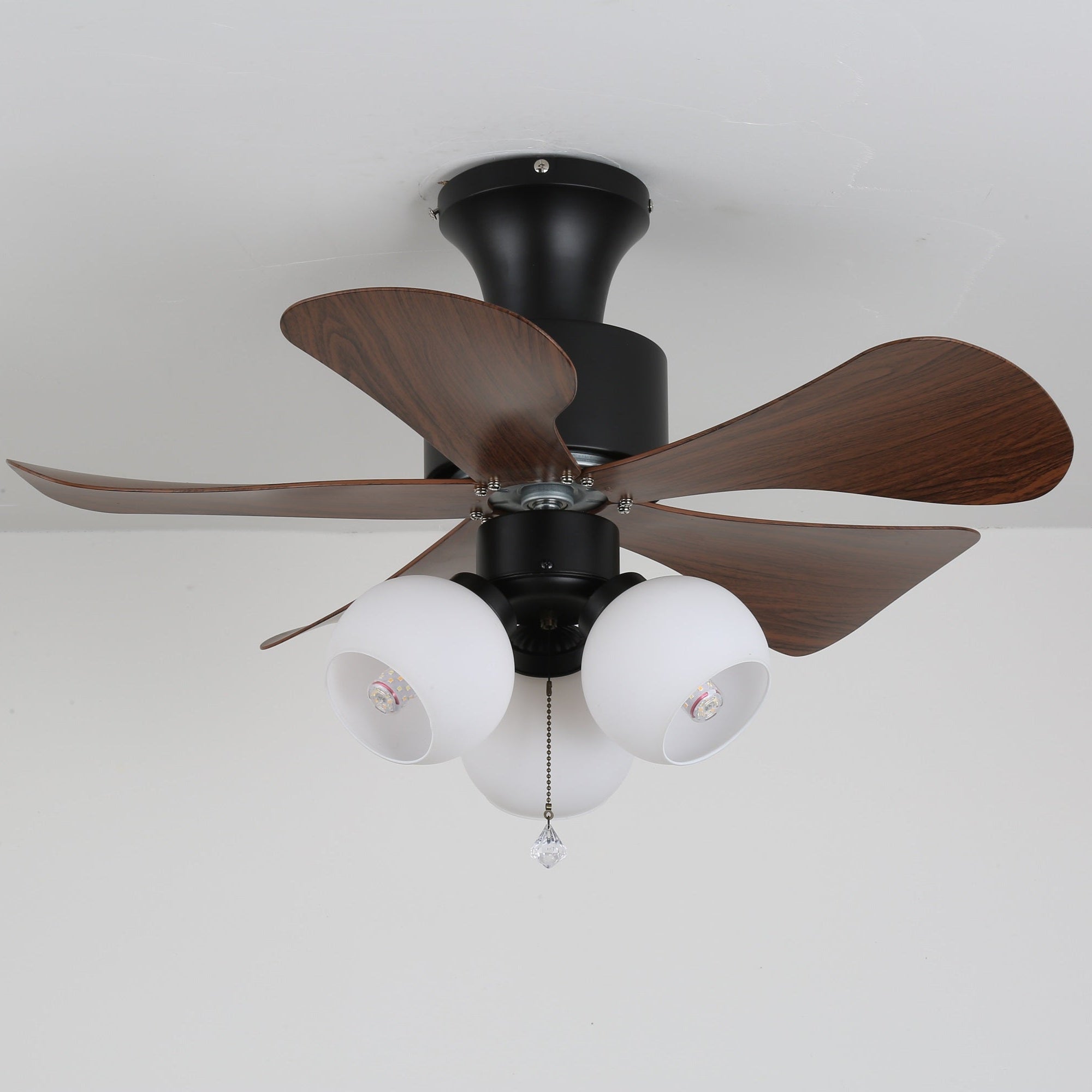 Plafonnier Ventilateur Lunara en Bois Vintage - Neutralighting