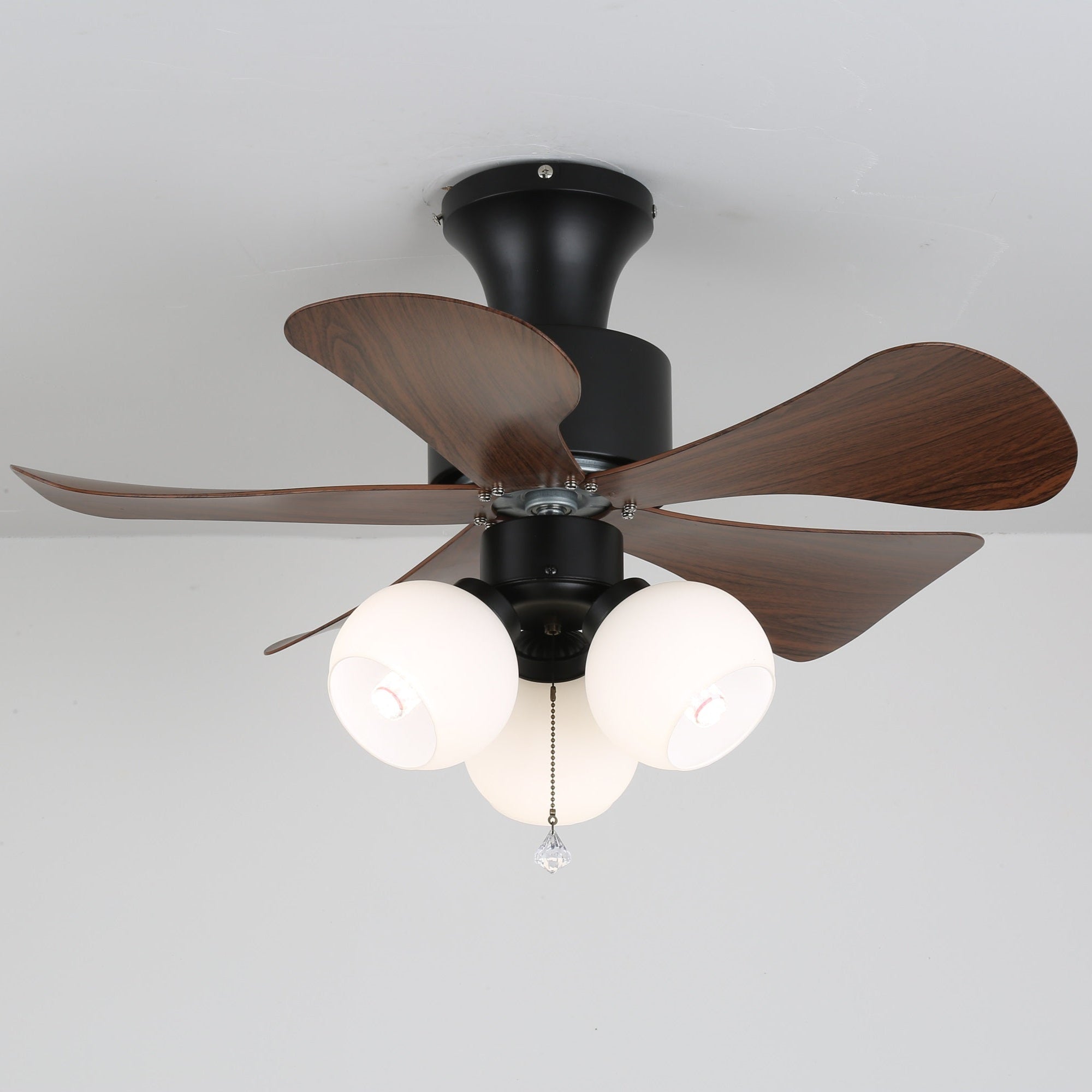 Plafonnier Ventilateur Lunara en Bois Vintage - Neutralighting