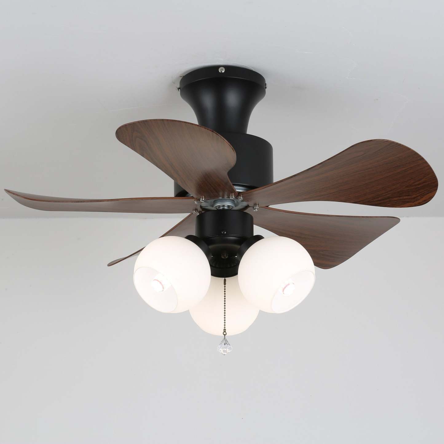 Plafonnier Ventilateur Lunara en Bois Vintage - Neutralighting