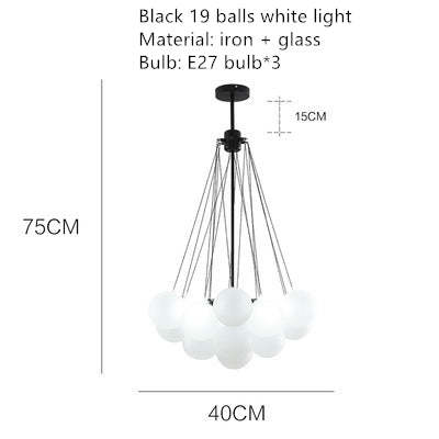 Nordic Bubble Chandelier Glass Ball Pendant