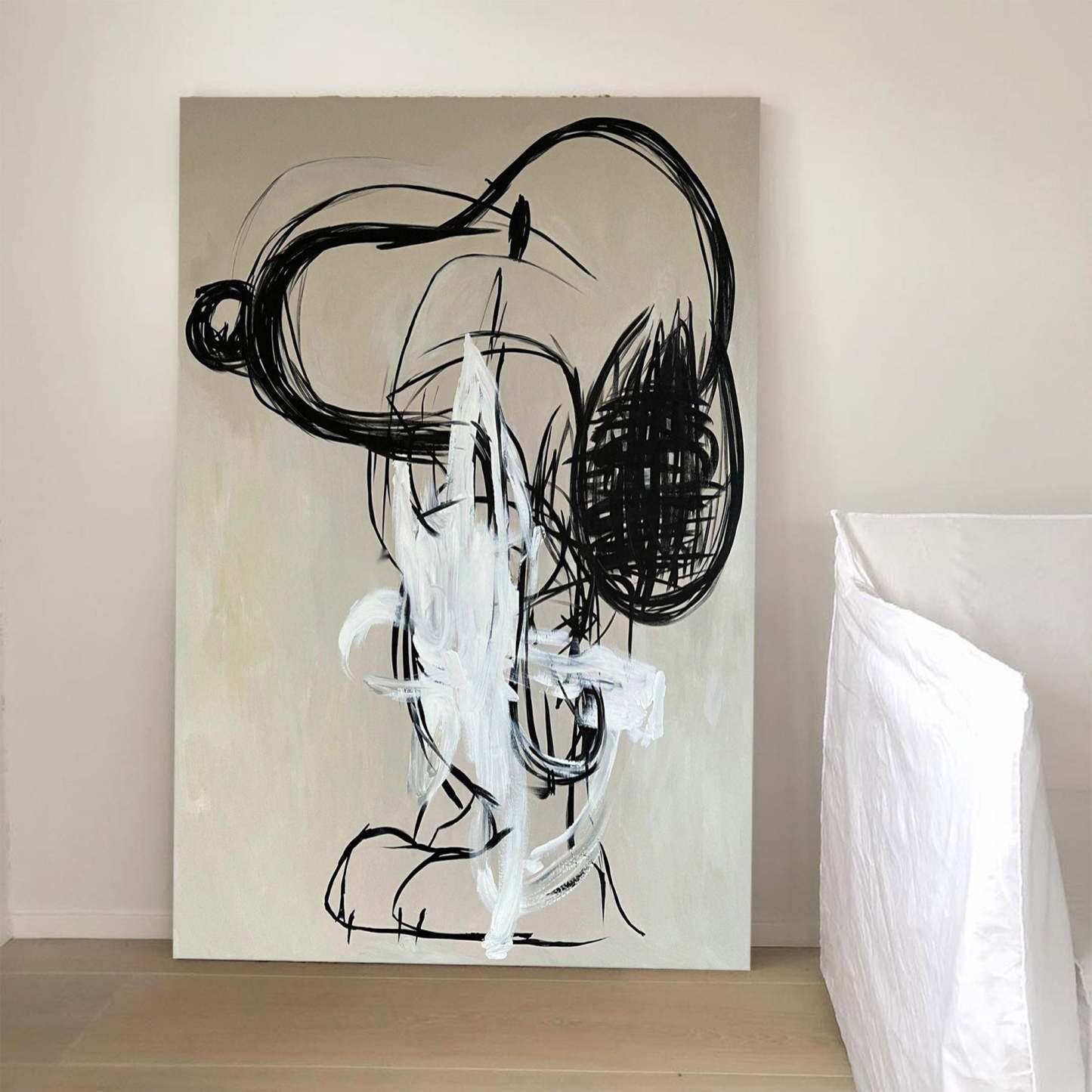 Abstrait Graffiti Animal Toile Art Mural Encadrée Salon | Las Sola