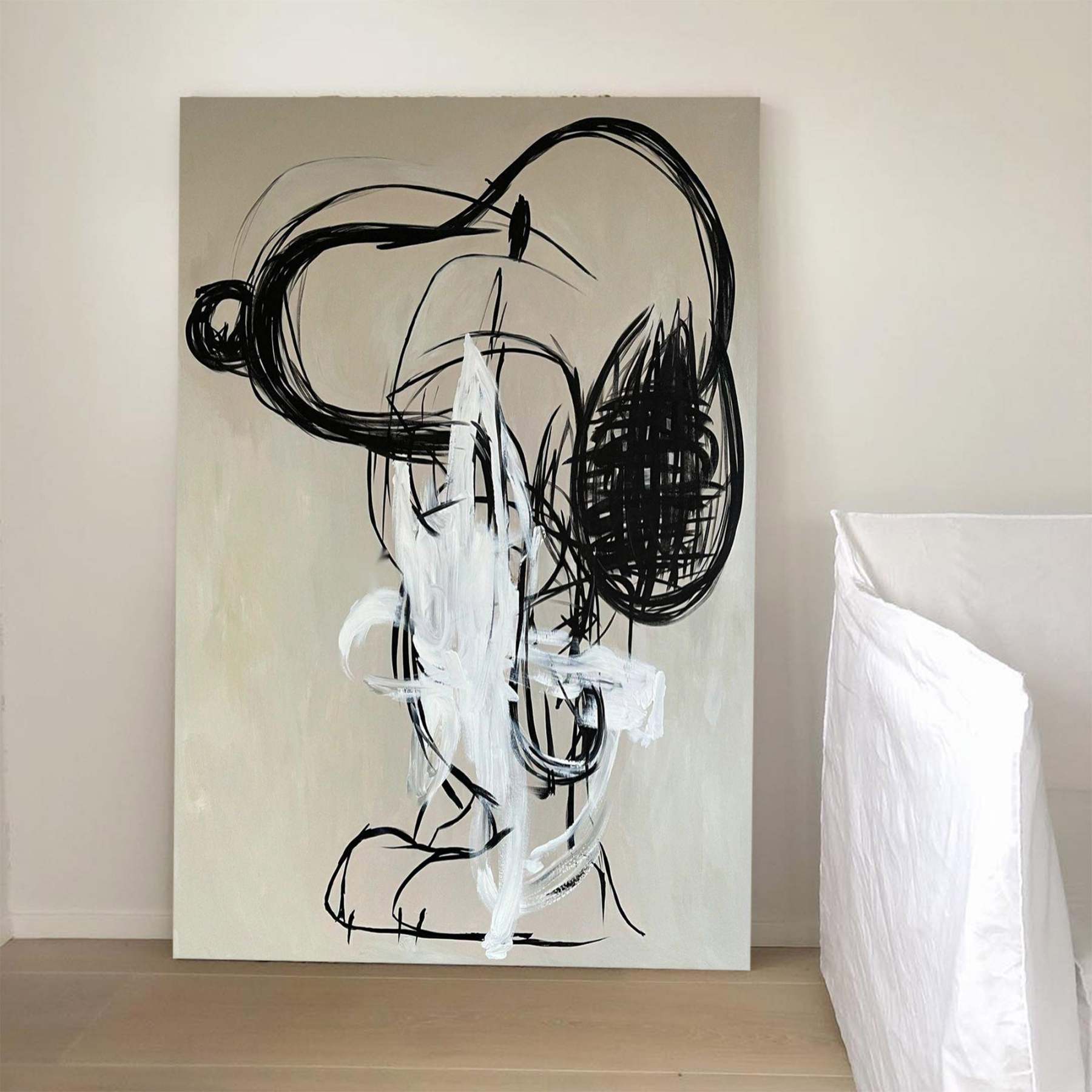 Abstrait Graffiti Animal Toile Art Mural Encadrée Salon | Las Sola