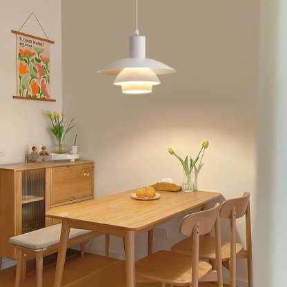 Morandi Moderne LED Suspension Blanc Bois Métal Salon Salle À Manger