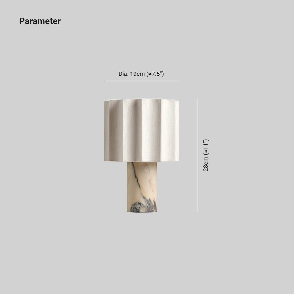 Kane Sculptural Marble Table Lamp