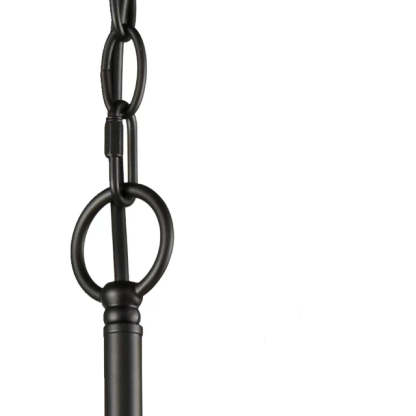Silva Lustre Bougie LED Moderne, Métal, Noir,  Chambre à Coucher