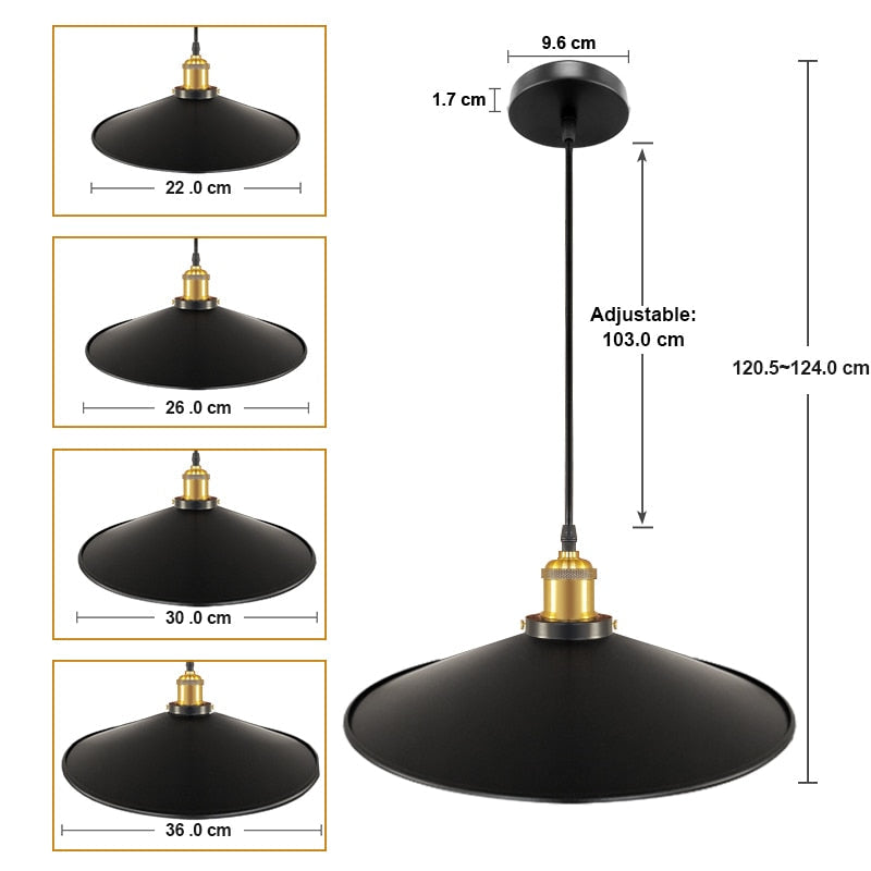 Vintage Retro Edison Pendant Lamp