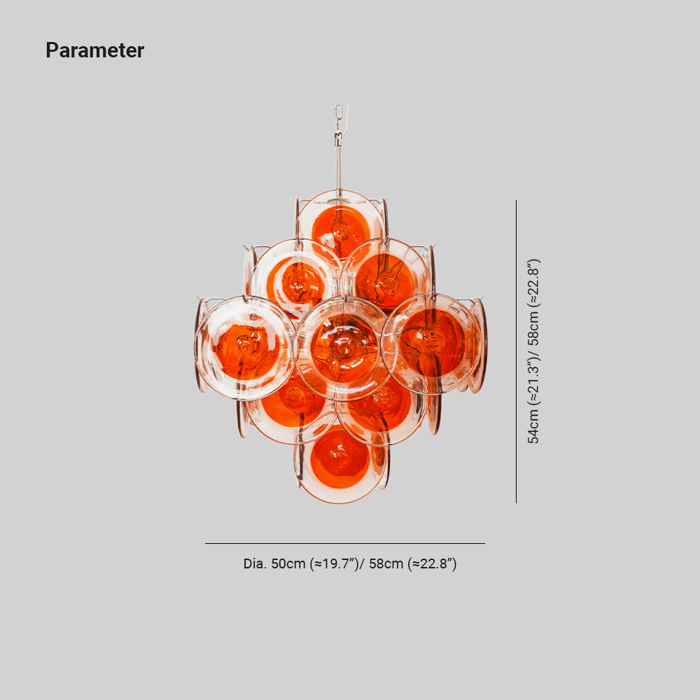 Verona Citrus Glass Chandelier