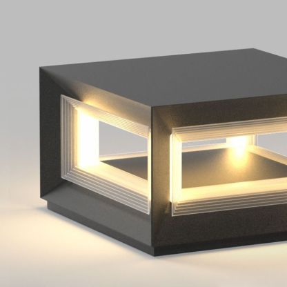 Riley Lampe de Poteau Solaire Contemporaine