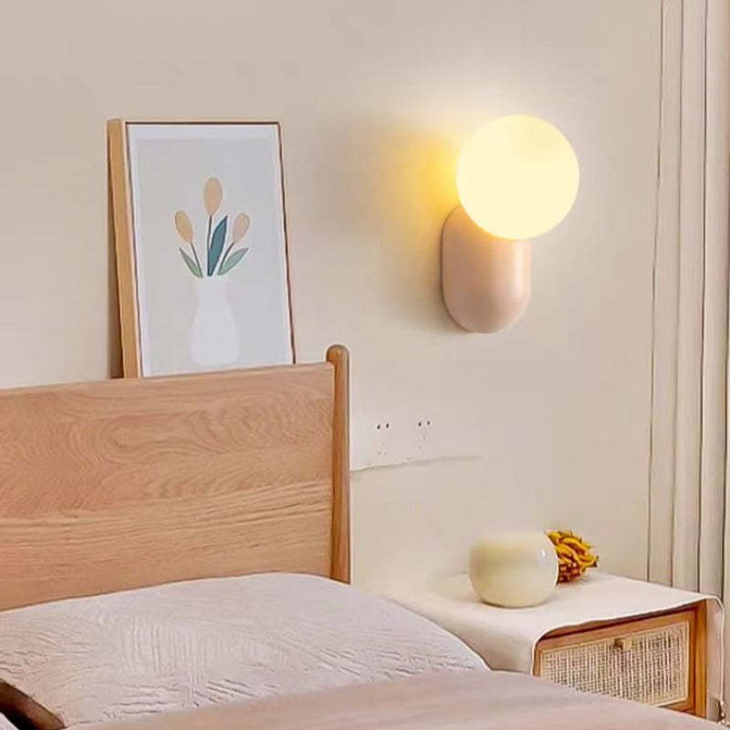 Hailie Applique Murale LED Moderne Résine Noir Blanc Rose Chambre