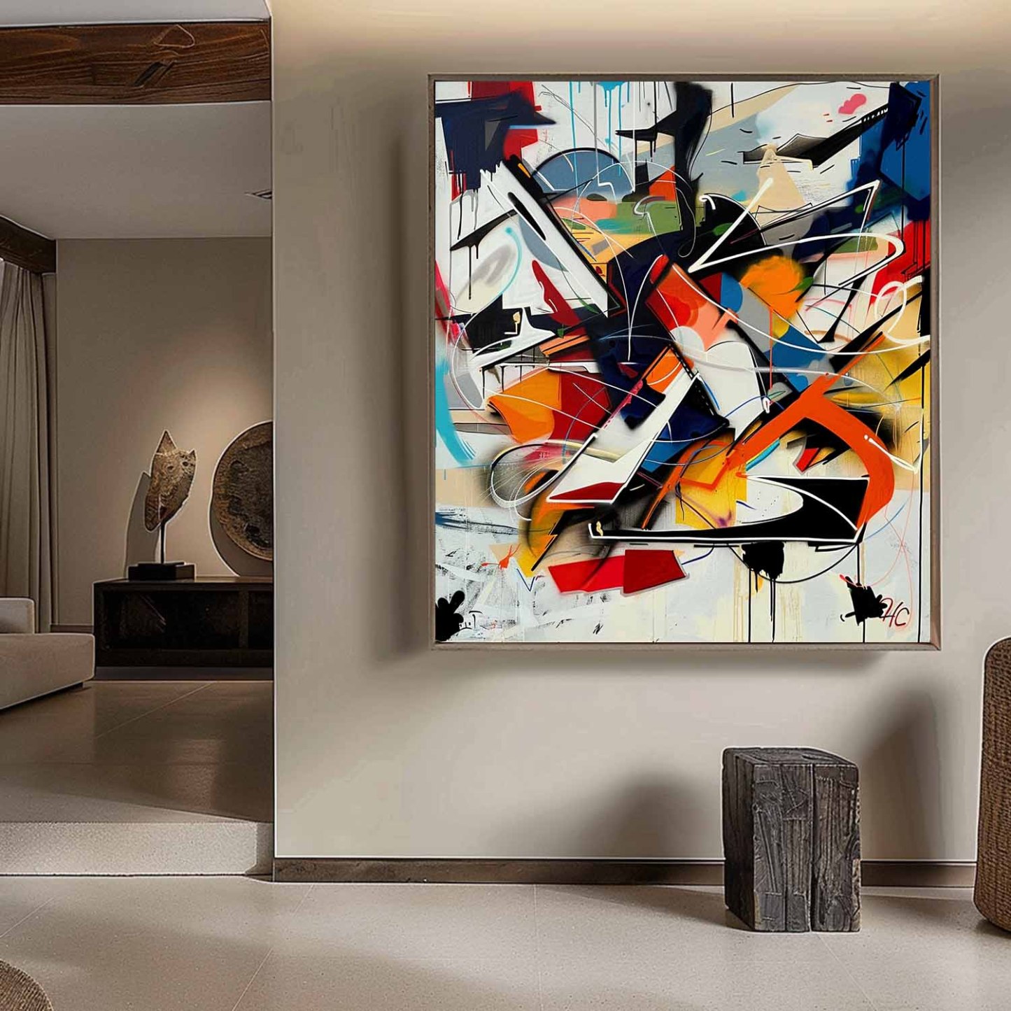 Abstrait Coloré Art #MS074