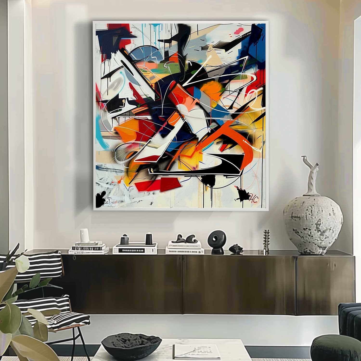 Abstrait Coloré Art #MS074