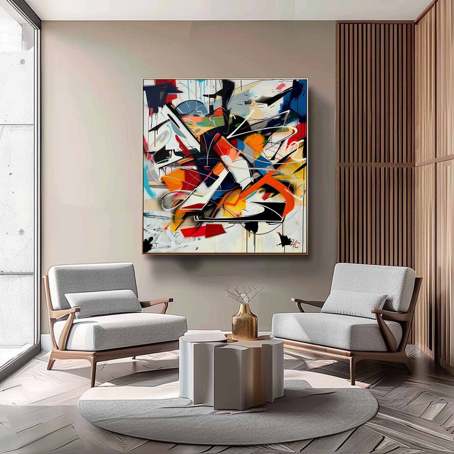 Abstrait Coloré Art #MS074