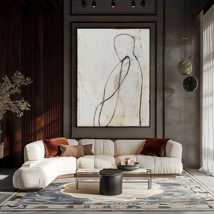 Contemporain Minimalisme Art #MS095