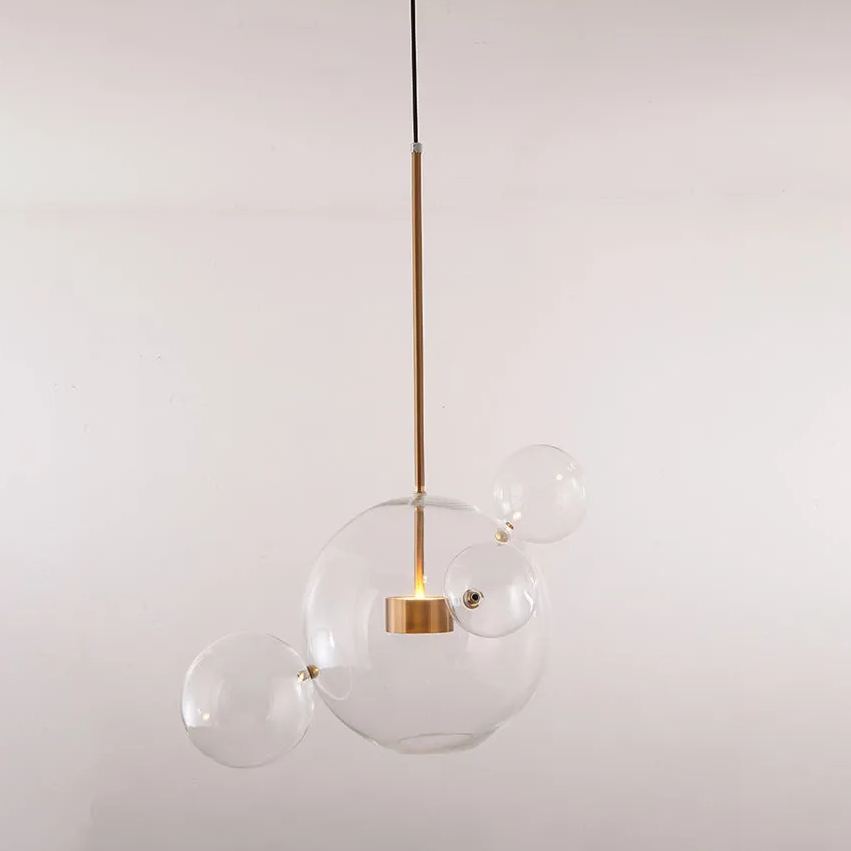Hailie Suspenison Boule Inhabituel, Métal/Verre, Or, Domicile/Salon