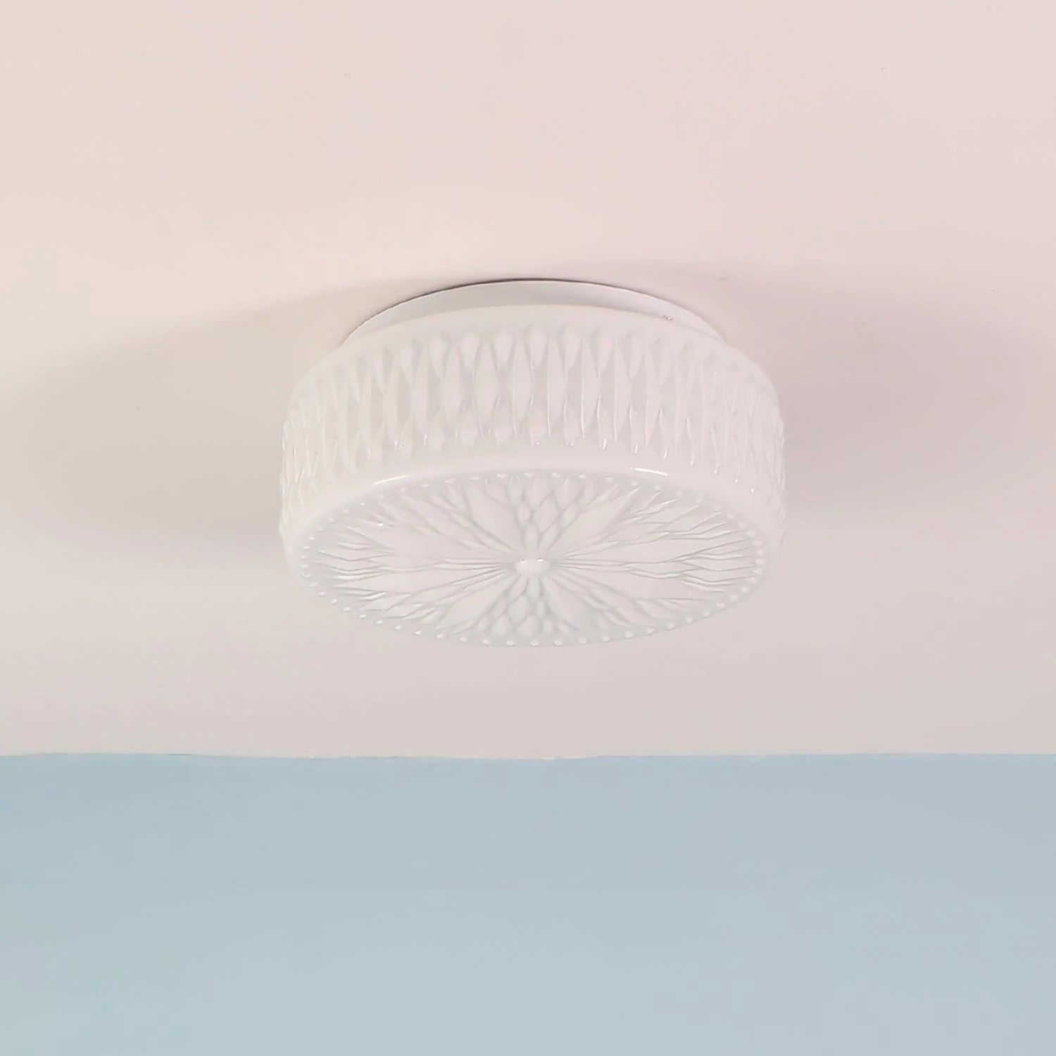 Quinn Minimalism Metal Glass Ceiling Light Bedroom Living Room