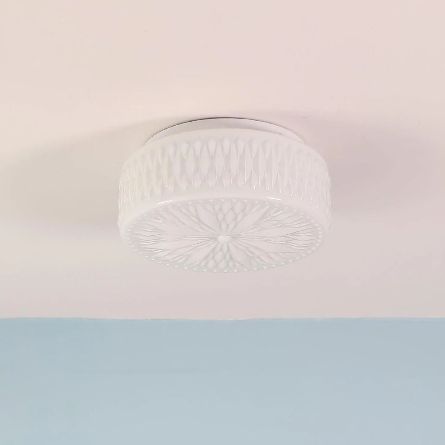 Quinn Minimalism Metal Glass Ceiling Light Bedroom Living Room