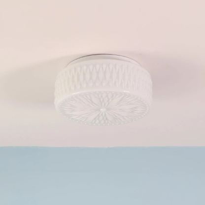Quinn Minimalism Metal Glass Ceiling Light Bedroom Living Room