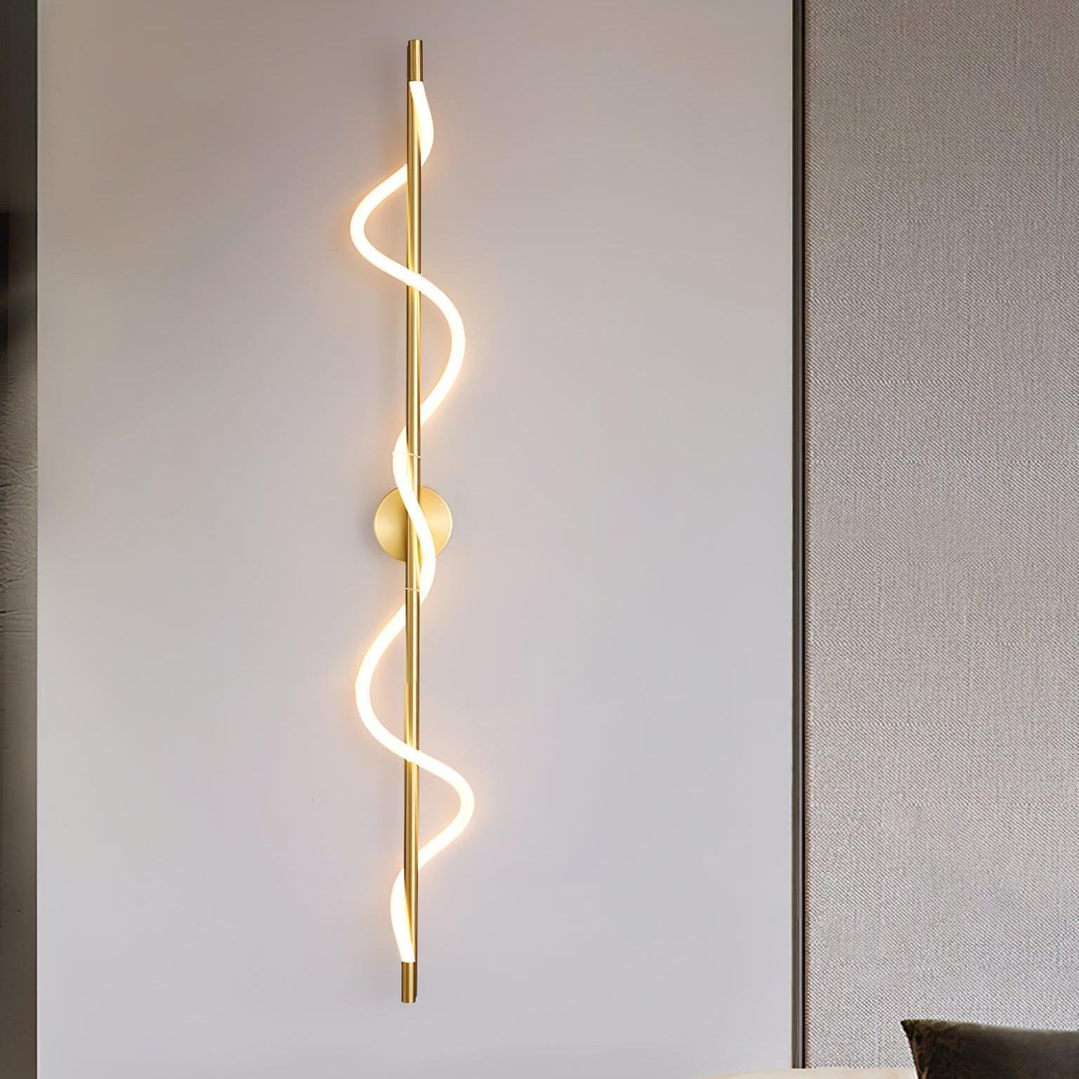 Valentina Modern Flexible Curve Metal Wall Light Living Room Bedroom